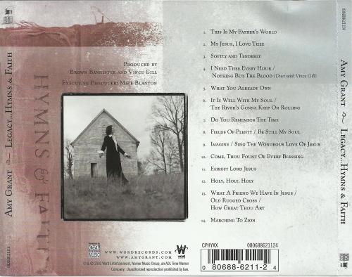 Amy Grant - Legacy ... Hymns & Faith (CD)